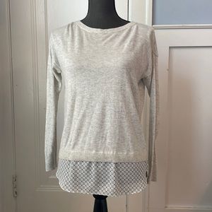 Loft | Grey Layered Sweater